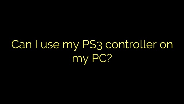Can I use my PS3 controller on my PC?