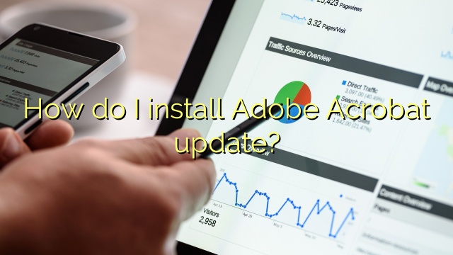 How do I install Adobe Acrobat update?