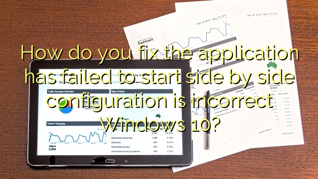How do you fix the application has failed to start side by side configuration is incorrect Windows 10?