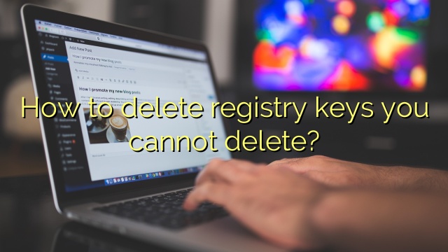 How to delete registry keys you cannot delete?