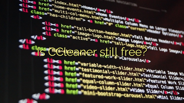 Is CCleaner still free?
