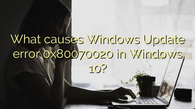 What causes Windows Update error 0x80070020 in Windows 10?