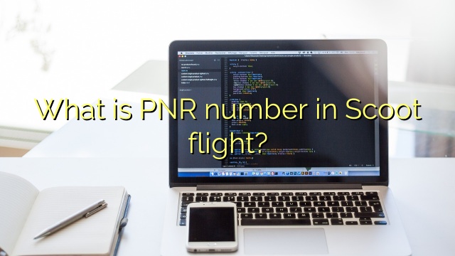 What is PNR number in Scoot flight?