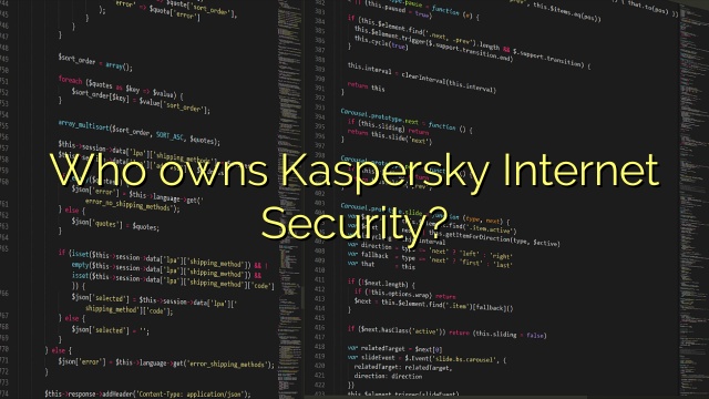 Who owns Kaspersky Internet Security?